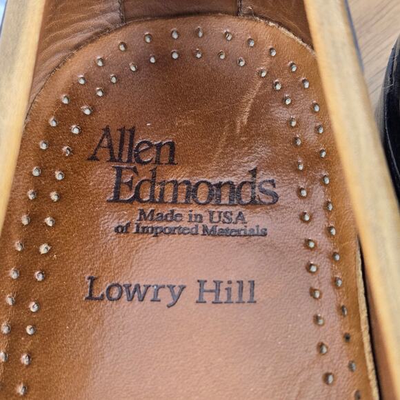 Allen Edmonds Mens 10D Lowry Hill Tan Brown Leather Casual Kiltie Tassel Loafer main image 8